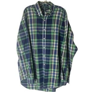 Ralph Lauren Blaire Men's XL Long Sleeve Button Up Casual Shirt Cotton Blue EUC